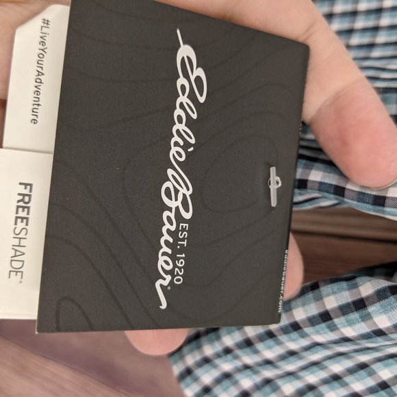 EDDIE BAUER Men's Rainier Short Sleeved Shirt Sz L - Picture 5 of 8